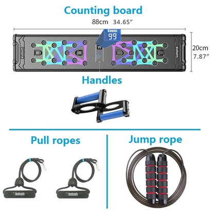 Multifunctional Counting Folding Push-Up Board for Abdominal Muscle Enhancement - Portable Fitness Equipment for Gym and Sports