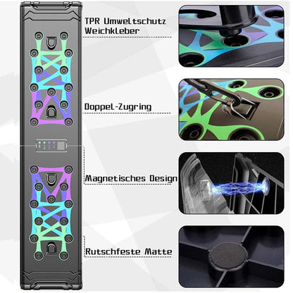 Multifunctional Counting Folding Push-Up Board for Abdominal Muscle Enhancement - Portable Fitness Equipment for Gym and Sports